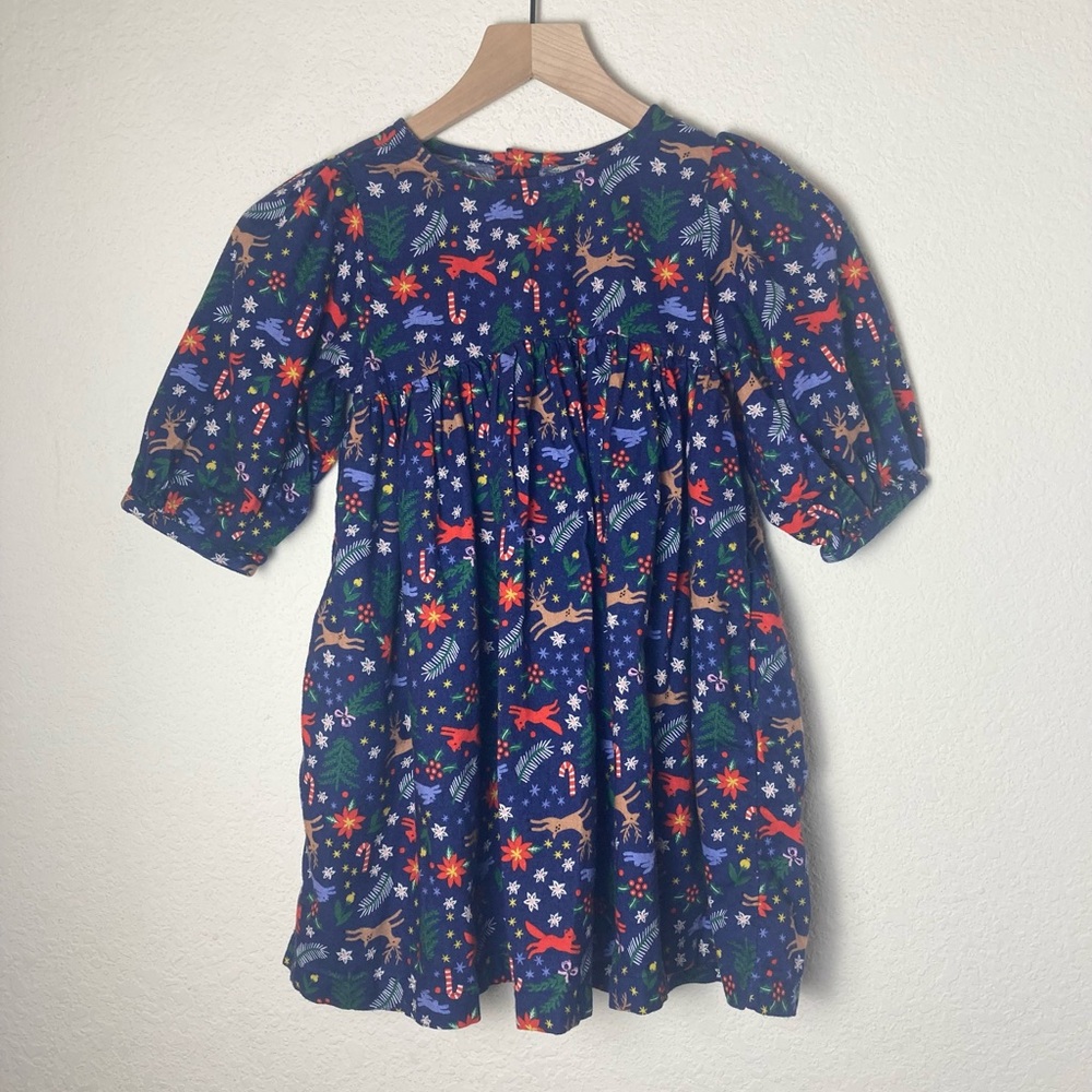 Hanna Andersson “Celebration Skater” Christmas Winter Wonderland On Navy Dress